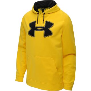 yellow and black under armour hoodie