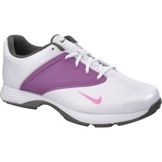 NIKE Womens Lunar Saddle Golf Shoes   Size: 7, White/purple
