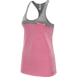 UNDER ARMOUR Womens Charged Cotton Legacy Tank   Size Large, Chaos/charcoal