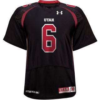 UNDER ARMOUR Youth Utah Utes Alternate Black Replica Football Jersey   Size Xl