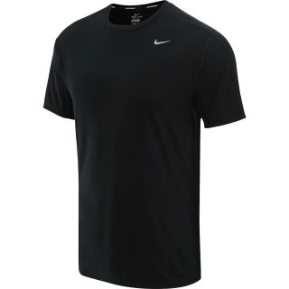 NIKE Mens Relay Short Sleeve Running T Shirt   Size Medium, Black