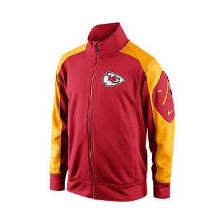 NIKE Mens Kansas City Chiefs Fly Speed Knit Jacket   Size: Medium, Red/gold