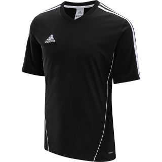 adidas Mens Estro 12 Short Sleeve Soccer Jersey   Size: Large, Black/white