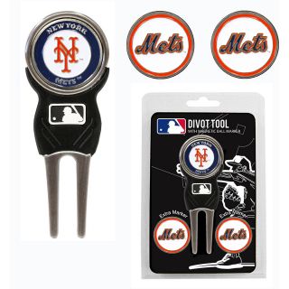 Team Golf MLB New York Mets 3 Marker Signature Divot Tool Pack (637556967459)