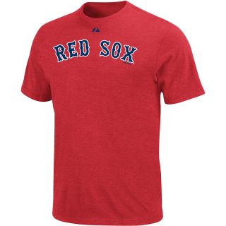 Majestic Mens Boston Red Sox Official Wordmark Red Tee   Size: XL/Extra Large,