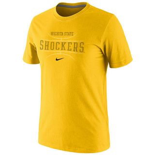 NIKE Mens Wichita State Shockers Hoop Short Sleeve T Shirt   Size: Small, Gold