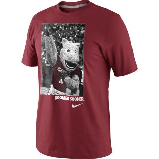 NIKE Mens Oklahoma Sooners Mascot Photo Short Sleeve T Shirt   Size: Xl,