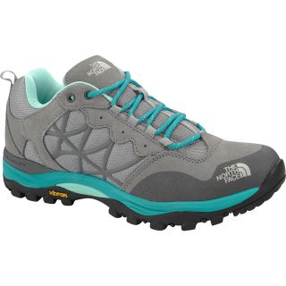 THE NORTH FACE Womens Storm WP Low Hiking Shoes   Size: 7.5, Grey/green