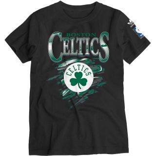 REEBOK Youth Boston Celtics Retro Short Sleeve T Shirt   Size: Large, Black