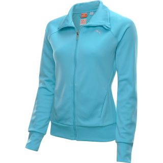 PUMA Womens TP Knit Jacket   Size: Large, Blue/curacao