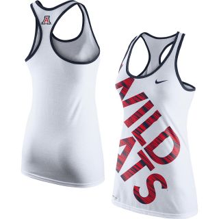 NIKE Womens Arizona Wildcats Warp Dri BLEND Logo Tank   Size: Xl, White