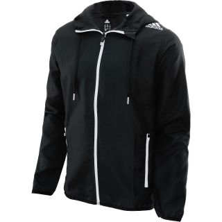 adidas Mens Ultimate Woven Full Zip Jacket   Size: Xl, Black/white