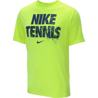 NIKE Mens Read Short Sleeve Tennis T Shirt   Size: Xl, Volt