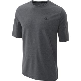 CHAMPION Mens Double Dry Fitted Short Sleeve T Shirt   Size: Xl, Slate/black