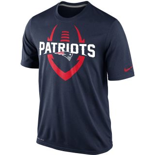 NIKE Mens New England Patriots Dri FIT Legend Icon Short Sleeve T Shirt   Size: