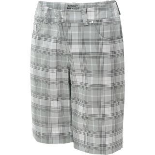 NIKE Womens Modern Rise Plaid Golf Shorts   Size: 6, Grey/silver