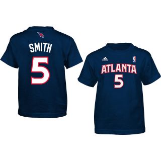 adidas Youth Atlanta Hawks Josh Smith #5 Game Time Name and Number NBA T Shirt  