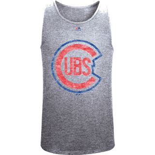 MAJESTIC ATHLETIC Mens Chicago Cubs 1953 Distressed Logo Tank Top   Size: