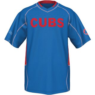 MAJESTIC ATHLETIC Mens Chicago Cubs Fast Action V Neck T Shirt   Size: 2xl,