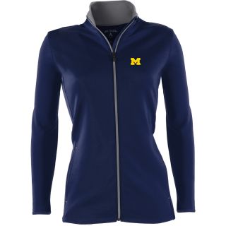 Antigua Michigan Wolverines Womens Leader Full Zip Jacket   Size Large,