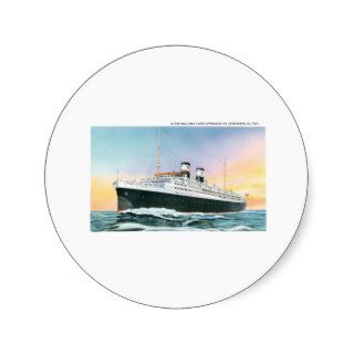 SS Shawnee Clyde Mallory Lines Ship Sticker