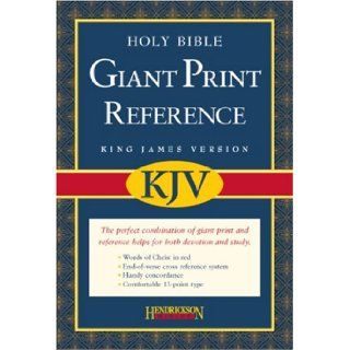 Giant Print Reference Bible KJV: KJV Scripture: 9781598560008: Books