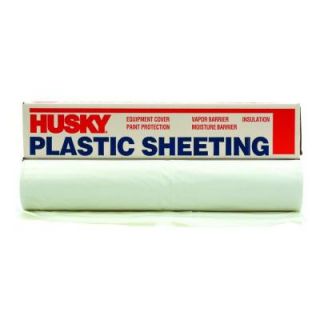 Husky 8 ft. 4 in. x 100 ft. White 4 mil Flame Retardant Plastic Sheeting CFFR04083