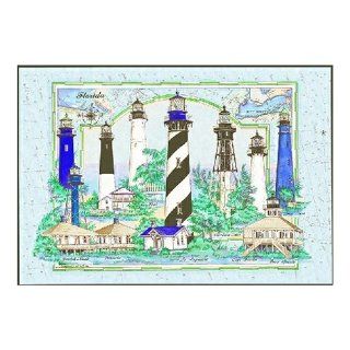 Heritage Puzzle Florida Lighthouse Collage 550 Piece Jigsaw Puzzle: Toys & Games