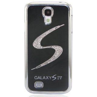 Save4payLucky Red Bling Diamond "S" Line LED Changed Color Sense Flash light Case Cover For Samsung Galaxy i9500 S4 IV Stainless Steel Wire Drawing Hard Shell Back Skin Gift Cell Phones & Accessories