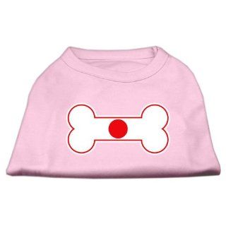 Mirage Pet Products 20 Inch Bone Shaped Japan Flag Screen Print Shirts for Pets, 3X Large, Light Pink : Pet Apparel : Pet Supplies
