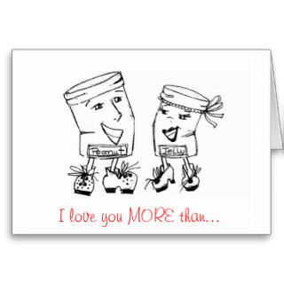 CUTE I love you more card