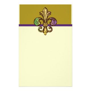 Mardi Fleur de Gras Customized Stationery