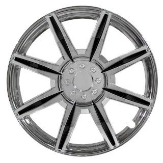 Pilot Automotive WH541 16C BLK Chrome 8 Spoke 16" Wheel Cover with Black Inserts, (Set of 4): Automotive