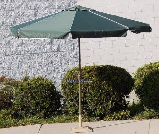 Solid Green with White Stripe 10' Feet Adjustable Outdoor/backyard/patio/pool/market Table Tilt Umbrella with Valance Pole Dia 1 7/8" : Patio, Lawn & Garden