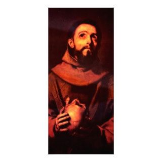 St. Francis Of Assisi By Ribera José De Custom Rack Cards