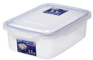 Lustroware B 2894AA Smart Locks Jumbo Keeper 1.1 Gallon Food Container, Large, White: Kitchen & Dining