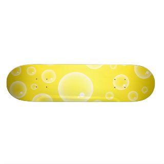Yellow Bubbles Skate Board Decks