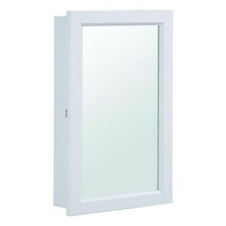 Design House Concord 16 in. x 26 in. Single Door Surface Mount Medicine Cabinet in White Gloss 590505