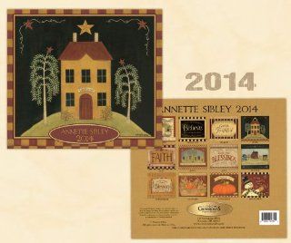 Calendar 2014   Annette Sibley   Primitive Country Rustic Inspirational Prints Wall Calendar  