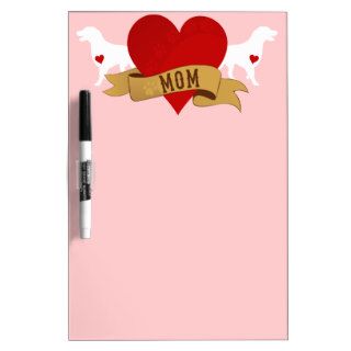 Labrador Mom [Tattoo style] Dry Erase Board