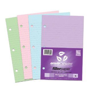 Roaring Spring College Ruled Enviroshades Filler Paper, 8.5 x 5.5 Inches, 100 Sheets (20825) : Notebook Filler Paper : Office Products