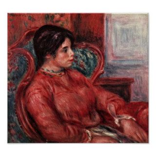Pierre Auguste Renoir   Woman in armchair Posters