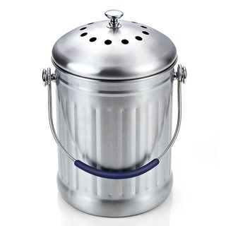 Cook N Home Stainless Steel 1 gallon Kitchen Compost Bin Cook N Home Counter Accessories