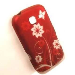 Samsung SCH S380c S380c Hard Red Flower Abstract Case Skin Cover Mobile Phone Accessory: Cell Phones & Accessories