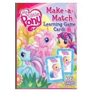 My Little Pony Make a match Learning Game Cards: Toys & Games