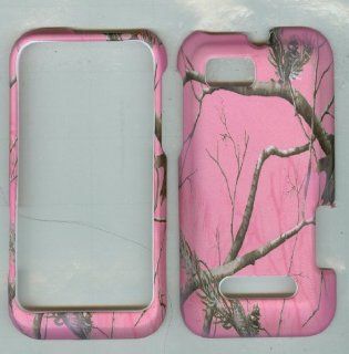 Pink Mossy Oak Camo Real Tree Hunting Net 10 Straight Talk Rubberized Motorola Defy Xt Xt555c Xt556: Cell Phones & Accessories