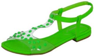 Breckelles Ester 12N Green Women Jelly Sandals: Shoes