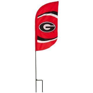 Georgia Bulldogs Applique Garden Flag & Pole : Sports Fan Outdoor Flags : Sports & Outdoors