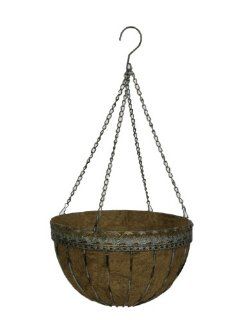 Gardman R574 Victorian Hanging Basket, Verdigris, 14 Inch : Hanging Planters : Patio, Lawn & Garden