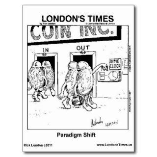 Paradigm Shift Funny Gifts Mugs Tees Cards Etc. Postcards